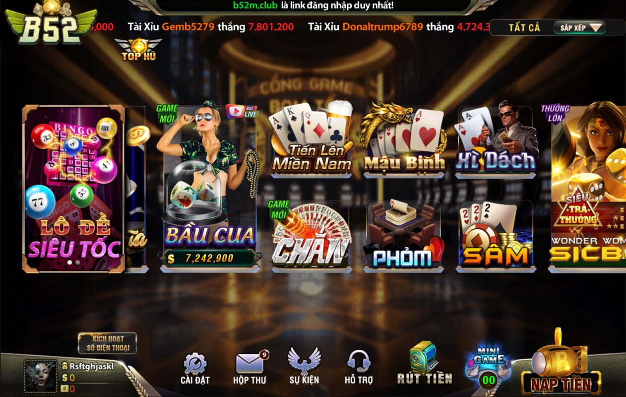 Bài Phỏm được yêu thích rất nhiều tại B52