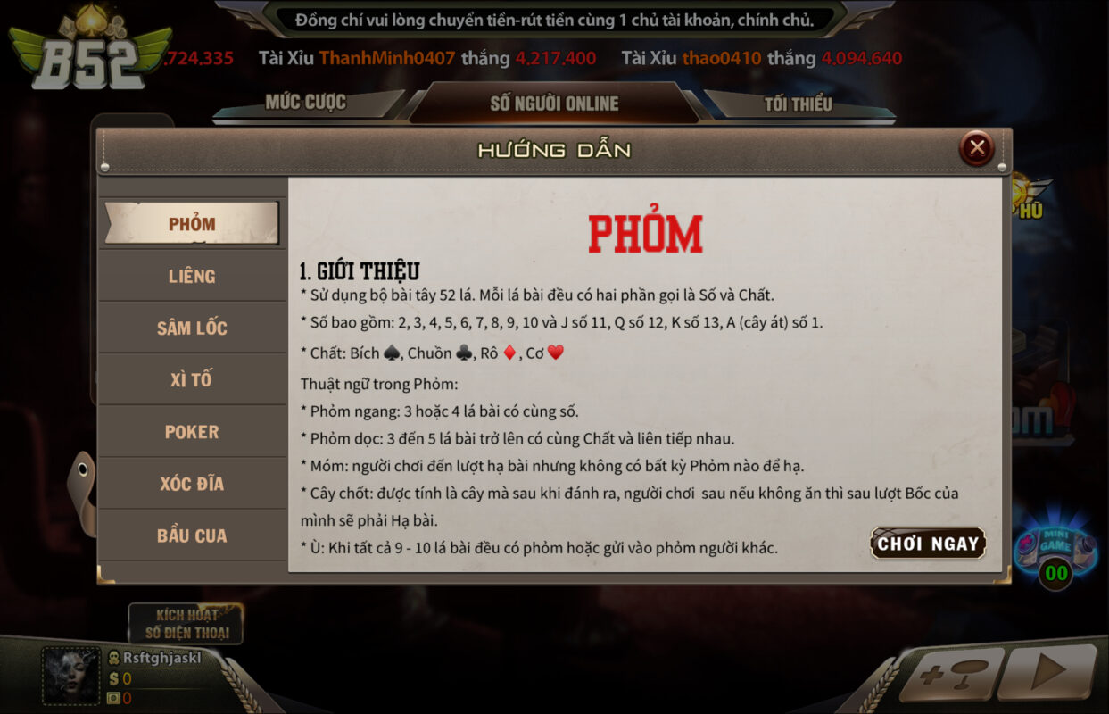 Luật chơi rất đơn giản