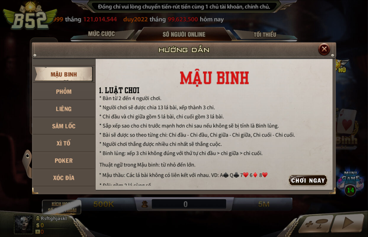 Kỹ thuật xếp bài đơn giản