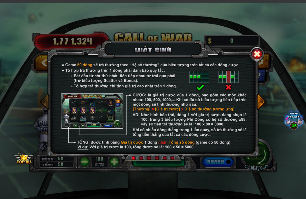 Luật chơi khá đơn giản