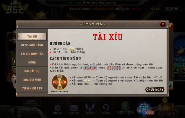 Luật chơi khá đơn giản