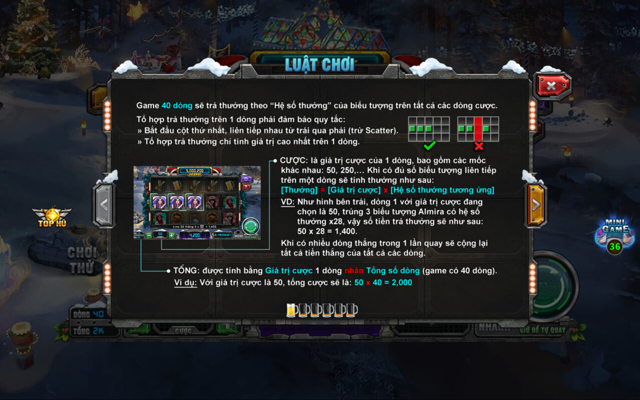 Luật chơi hấp dẫn