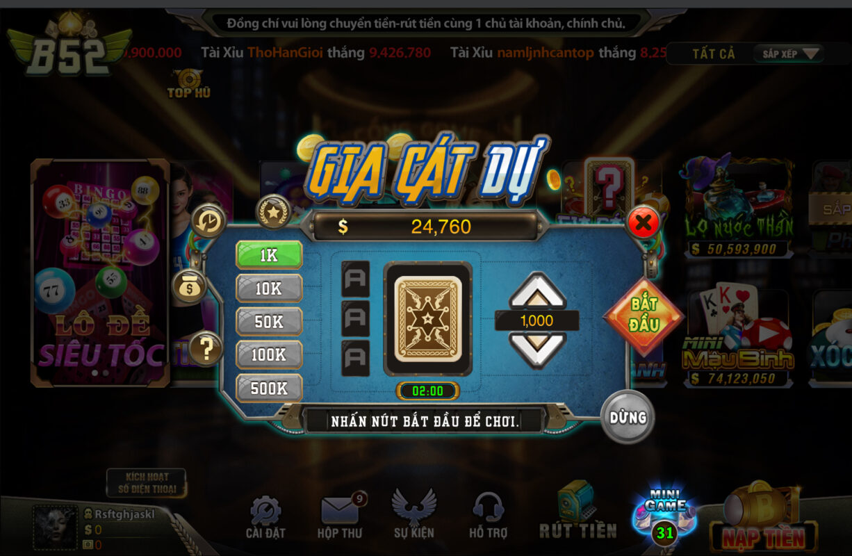 Thao tác chơi dễ dàng