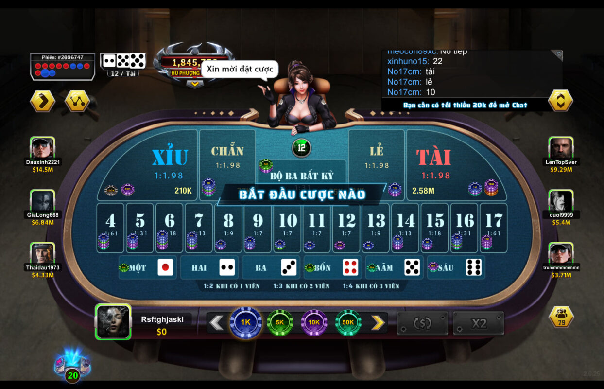 Thủ thuật chơi Tài xỉu phượng hoàng tại link tai B52