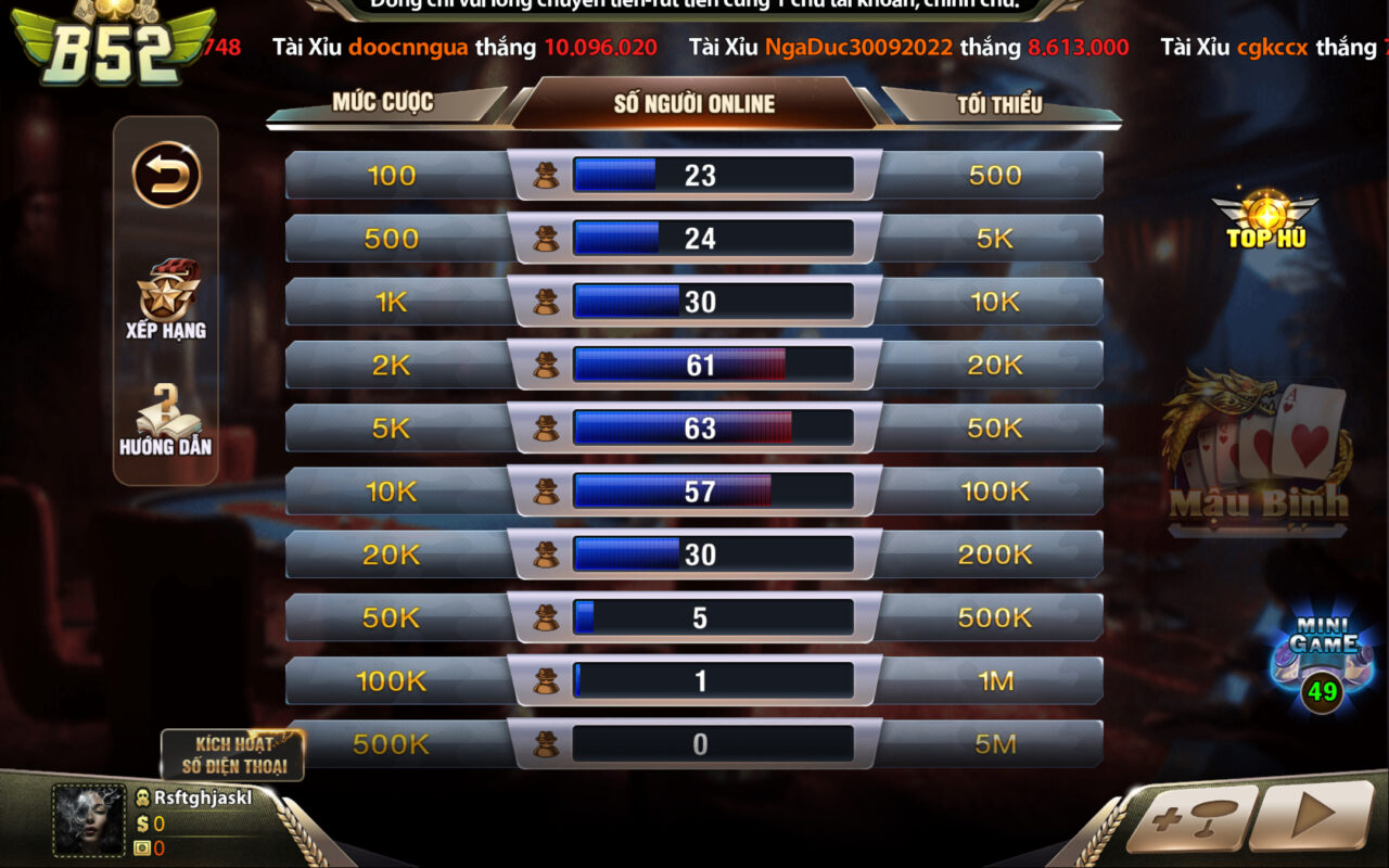 Một số thuật ngữ hay tại Mậu binh B52